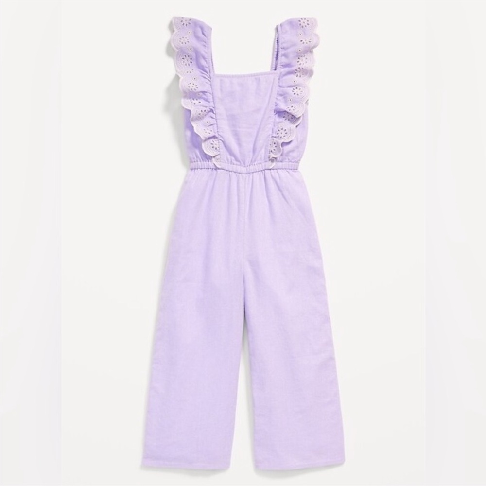 Old Navy Lavender Ruffle Kids Jumpsuit